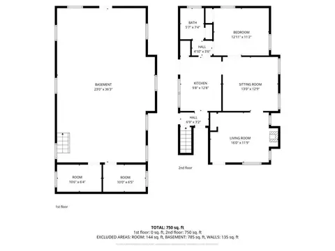 Floorplan - 808 Kirbert Ave, Cincinnati, OH 45205 photo 14 of 16