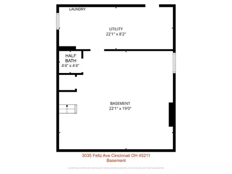 Floorplan - 3035 Feltz Ave, Cincinnati, OH 45211 photo 3 of 3