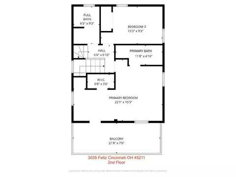 Floorplan - 3035 Feltz Ave, Cincinnati, OH 45211 photo 2 of 3
