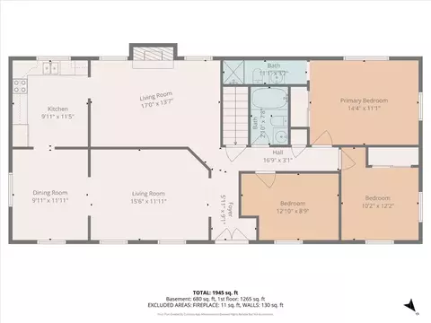 Floorplan - 8839 Pollard Pl, Maineville, OH 45039 photo 1 of 3