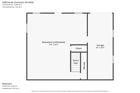 Floorplan - 5306 Fox Rd, Cincinnati, OH 45239 photo 3 of 4