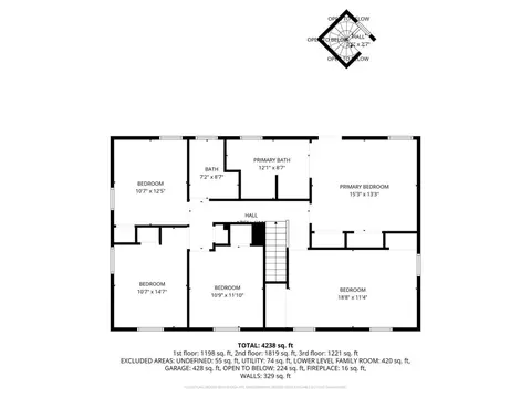 Floorplan - 9566 Galecrest Dr, Cincinnati, OH 45231 photo 2 of 4