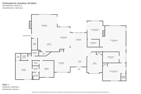 Floorplan - 218 Random Dr, Hamilton, OH 45013 photo 1 of 3