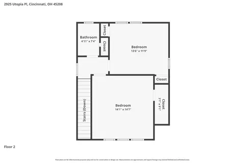 Floorplan - 2925 Utopia Pl, Cincinnati, OH 45208 photo 2 of 4
