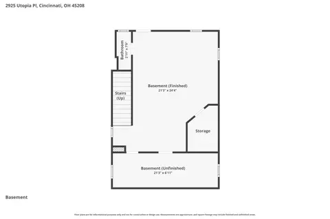 Floorplan - 2925 Utopia Pl, Cincinnati, OH 45208 photo 3 of 4