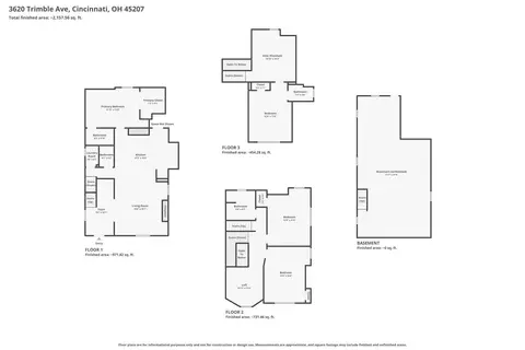 Floorplan - 3620 Trimble Ave, Cincinnati, OH 45207 photo 1 of 1