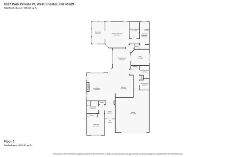 Floorplan - 8357 Park Pl, West Chester, OH 45069 photo 1 of 1