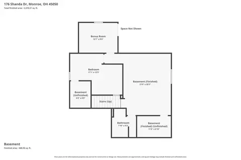 Floorplan - 176 Shanda Dr, Monroe, OH 45050 photo 1 of 4