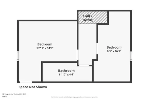 Floorplan - 3311 Augusta Ave, Cheviot, OH 45211 photo 2 of 4