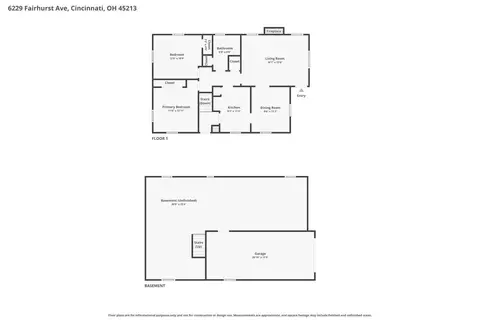 Floorplan - 6229 Fairhurst Ave, Cincinnati, OH 45213 photo 1 of 1