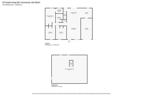Floorplan - 2713 John Gray Rd, Cincinnati, OH 45231 photo 2 of 2