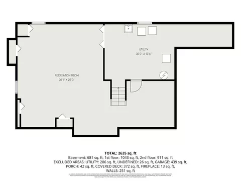 Floorplan - 6546 Mapleton Ave, Cincinnati, OH 45233 photo 3 of 3