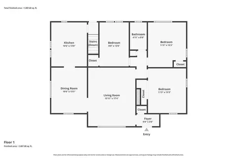Floorplan - 1488 Hill Ave, Mount Healthy, OH 45231 photo 2 of 2