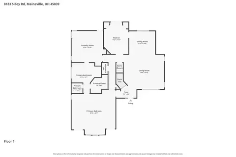 Floorplan - 8183 Sibcy Rd, Hamilton Township, OH 45039 photo 2 of 4