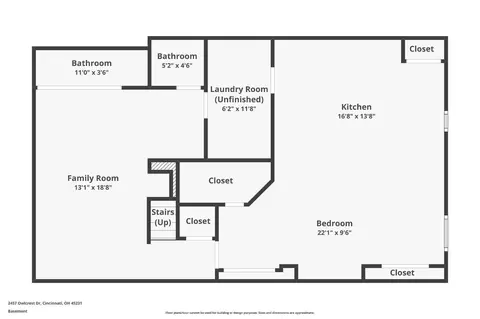 Floorplan - 2457 Owlcrest Dr, Cincinnati, OH 45231 photo 3 of 3