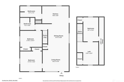 Floorplan - 9 Letitia St, Amelia, OH 45102 photo 1 of 1