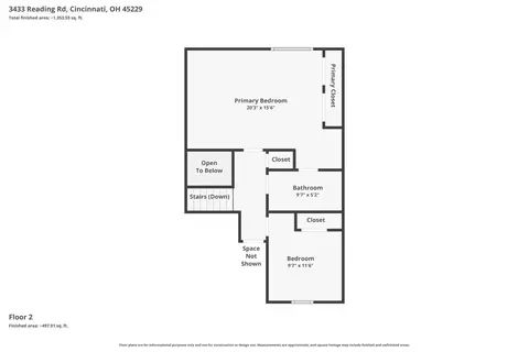 Floorplan - 3433 Reading Rd, Cincinnati, OH 45229 photo 4 of 4