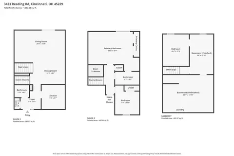 Floorplan - 3433 Reading Rd, Cincinnati, OH 45229 photo 3 of 4