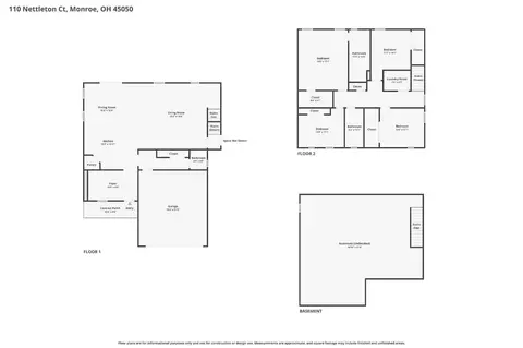 Floorplan - 110 Nettleton Ct, Monroe, OH 45050 photo 2 of 4