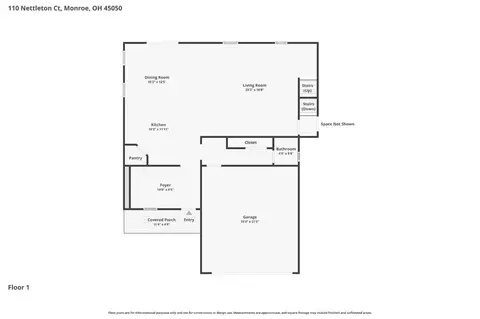 Floorplan - 110 Nettleton Ct, Monroe, OH 45050 photo 3 of 4