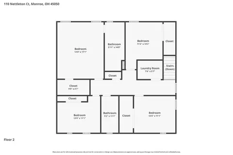 Floorplan - 110 Nettleton Ct, Monroe, OH 45050 photo 4 of 4