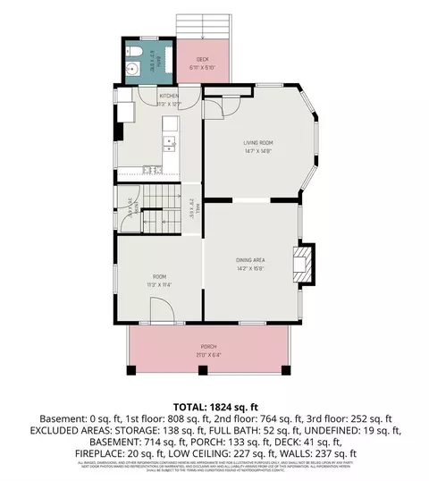Floorplan - 3742 Applegate Ave, Cheviot, OH 45211 photo 2 of 4