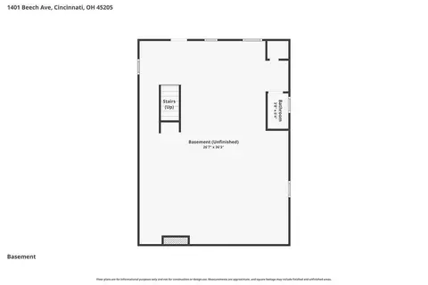 Floorplan - 1401 Beech Ave, Cincinnati, OH 45205 photo 1 of 4
