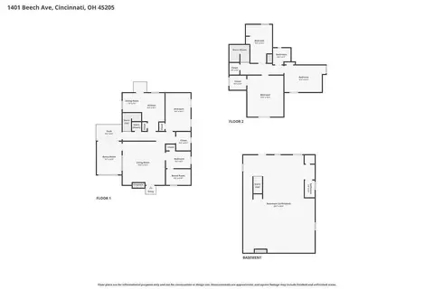 Floorplan - 1401 Beech Ave, Cincinnati, OH 45205 photo 2 of 4