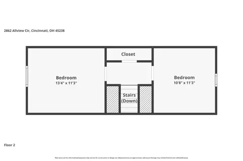 Floorplan - 2862 Allview Cir, Cincinnati, OH 45238 photo 2 of 3
