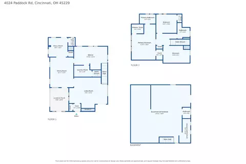 Floorplan - 4024 Paddock Rd, Cincinnati, OH 45229 photo 4 of 4