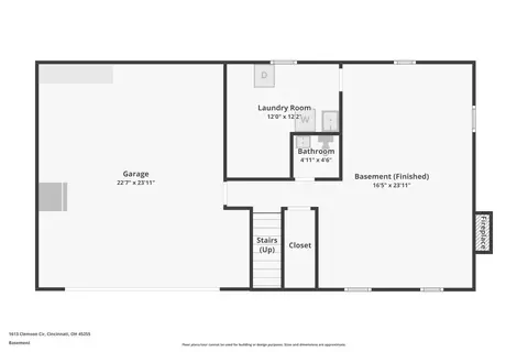 Floorplan - 1613 Clemson Cir, Cincinnati, OH 45255 photo 2 of 2