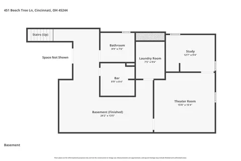 Floorplan - 451 Beech Tree Ln, Cincinnati, OH 45244 photo 2 of 3