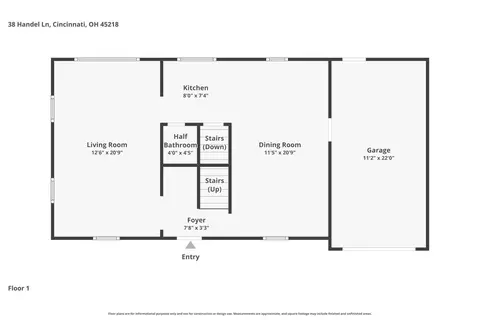 Floorplan - 38 Handel Ln, Greenhills, OH 45218 photo 2 of 4