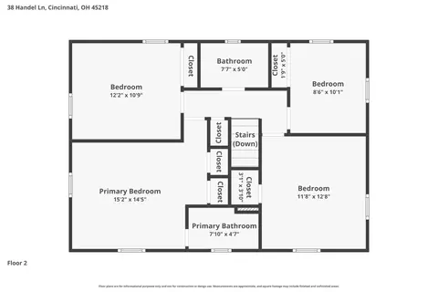 Floorplan - 38 Handel Ln, Greenhills, OH 45218 photo 3 of 4