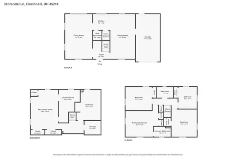 Floorplan - 38 Handel Ln, Greenhills, OH 45218 photo 1 of 4