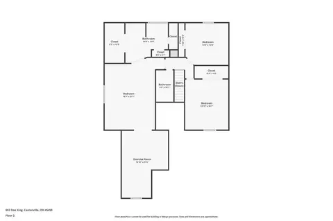 Floorplan - 692 Doe Xing, Centerville, OH 45459 photo 2 of 3