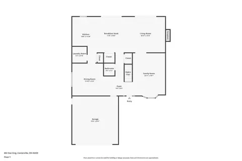 Floorplan - 692 Doe Xing, Centerville, OH 45459 photo 1 of 3
