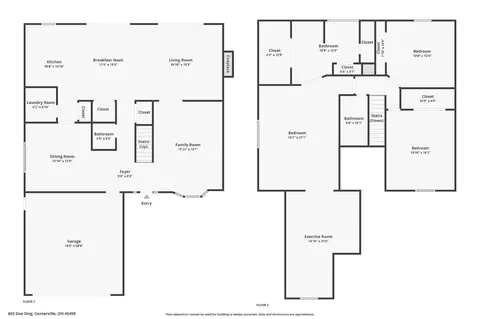 Floorplan - 692 Doe Xing, Centerville, OH 45459 photo 3 of 3
