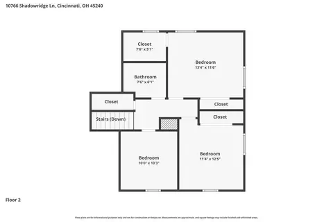 Floorplan - 10766 Shadowridge Ln, Cincinnati, OH 45240 photo 2 of 3