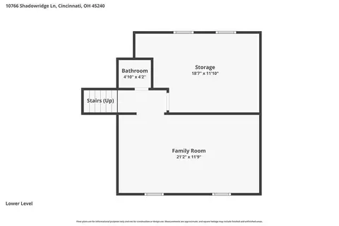Floorplan - 10766 Shadowridge Ln, Cincinnati, OH 45240 photo 3 of 3