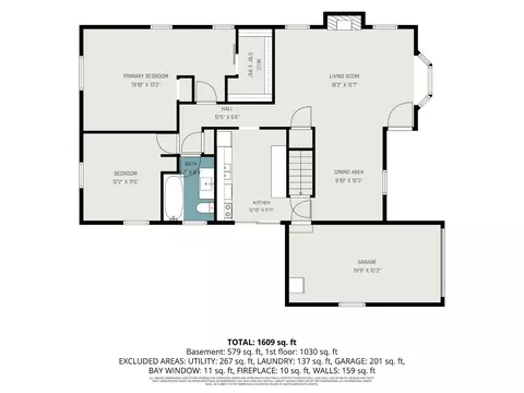 Floorplan - 1607 Krylon Dr, Reading, OH 45215 photo 2 of 4