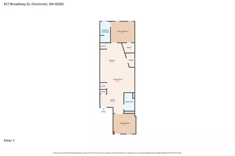 Floorplan - 817 Broadway St, Cincinnati, OH 45202 photo 1 of 1