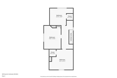 Floorplan - 1875 Knox St, Cincinnati, OH 45214 photo 2 of 3