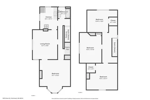 Floorplan - 1875 Knox St, Cincinnati, OH 45214 photo 3 of 3