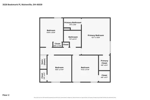 Floorplan - 3528 Bookmark Pl, Maineville, OH 45039 photo 1 of 3