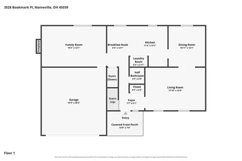 Floorplan - 3528 Bookmark Pl, Maineville, OH 45039 photo 2 of 3