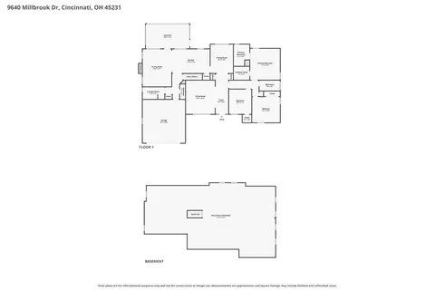 Floorplan - 9640 Millbrook Dr, Cincinnati, OH 45231 photo 3 of 3