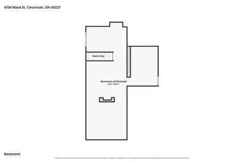 Floorplan - 4704 Ward St, Cincinnati, OH 45227 photo 2 of 3
