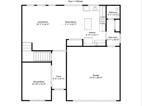 Floorplan - 1291 Heather Rdg, Cincinnati, OH 45233 photo 1 of 3