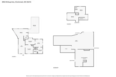 Floorplan - 3953 Kirkup Ave, Cincinnati, OH 45213 photo 1 of 4